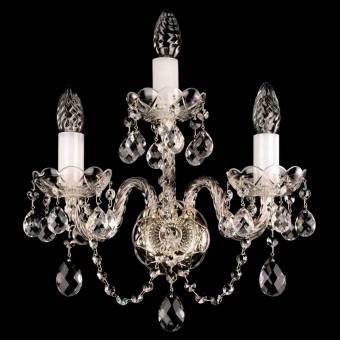 Хрустальное бра Art Glass MIRKA III. FULL CUT WHITE NICKEL CE